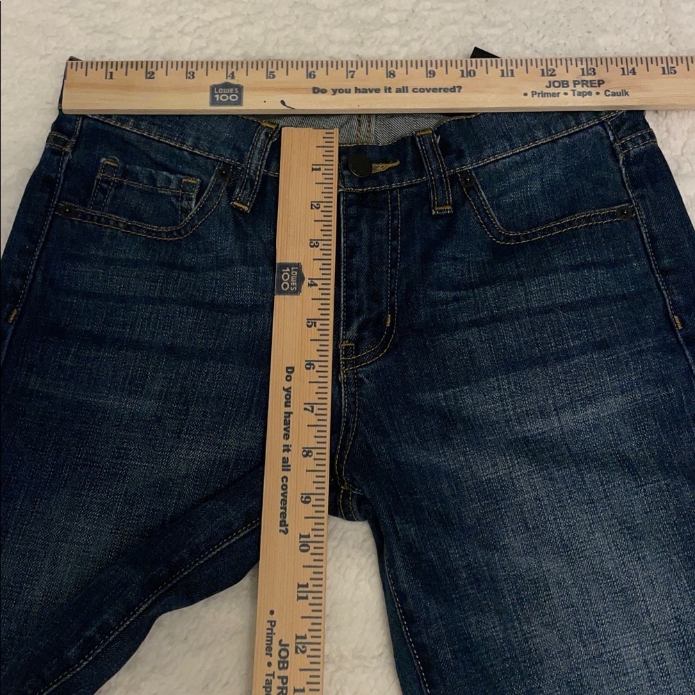 Joe Fresh Dark Blue Straight Jeans. Slouchy Boyfriend. Size 0/25. - Picture 9 of 10